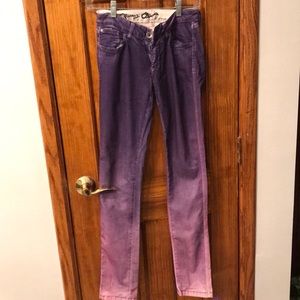 Ombré Alice and Olivia Purple Fitted Jean Pants.